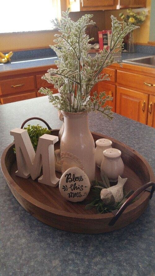 Instant centerpiece: pitcher as unexpected vase