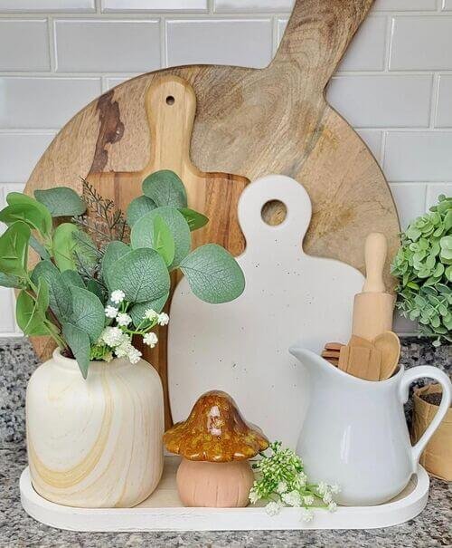 A dedicated and stylish chopping board station