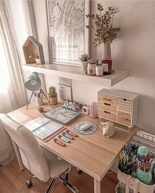 Achieve a sleek and organized look with clean desk decor