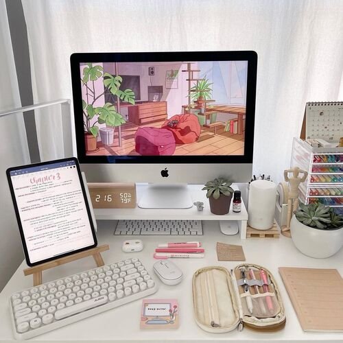 Boost productivity with practical and organized desk decor