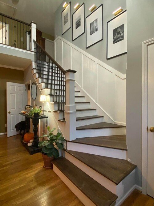 Oversized black-and-white photography