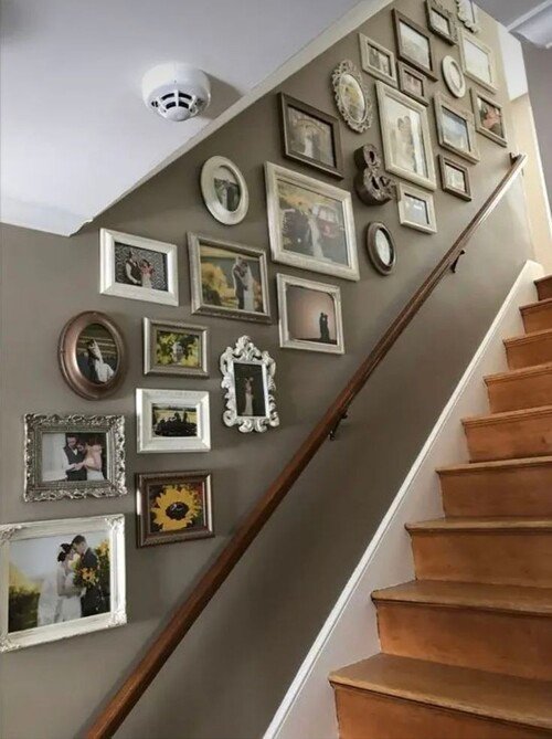 A collection of ornate and mismatched frames
