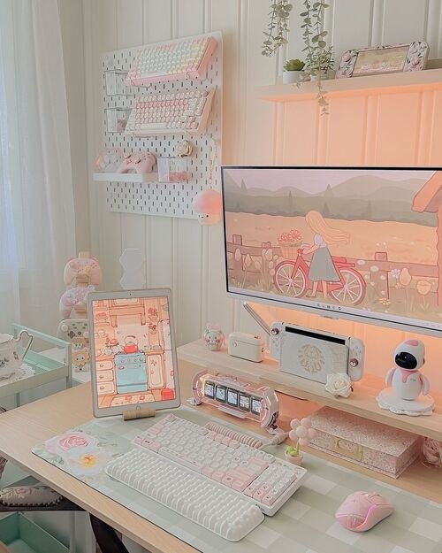 Create an inviting and charming workspace with cute, cozy desk decor